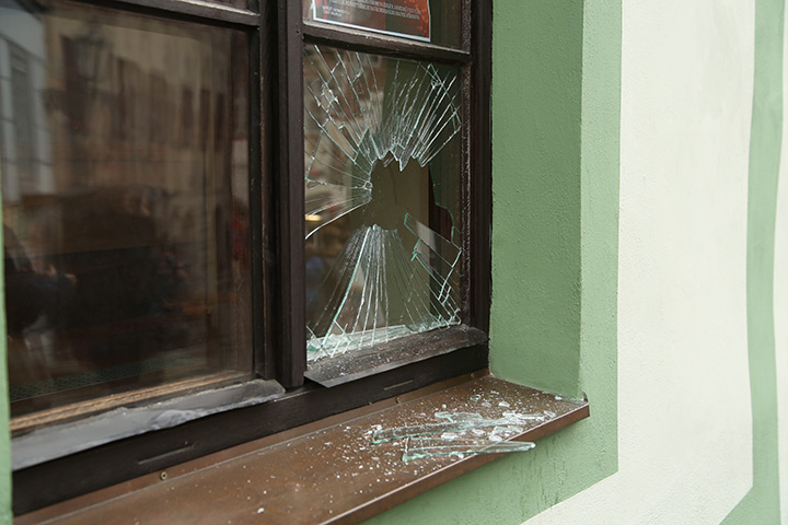 A2B Glass are able to board up broken windows while they are being repaired in Thornton Heath.